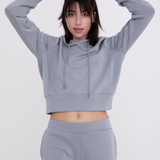 Elevated Cropped Hoodie Pullover