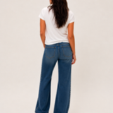 Mica- Mid Rise Studded Wide Leg
