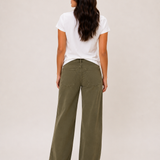 Mica - High Rise Double Waist Band Wide Leg Pant