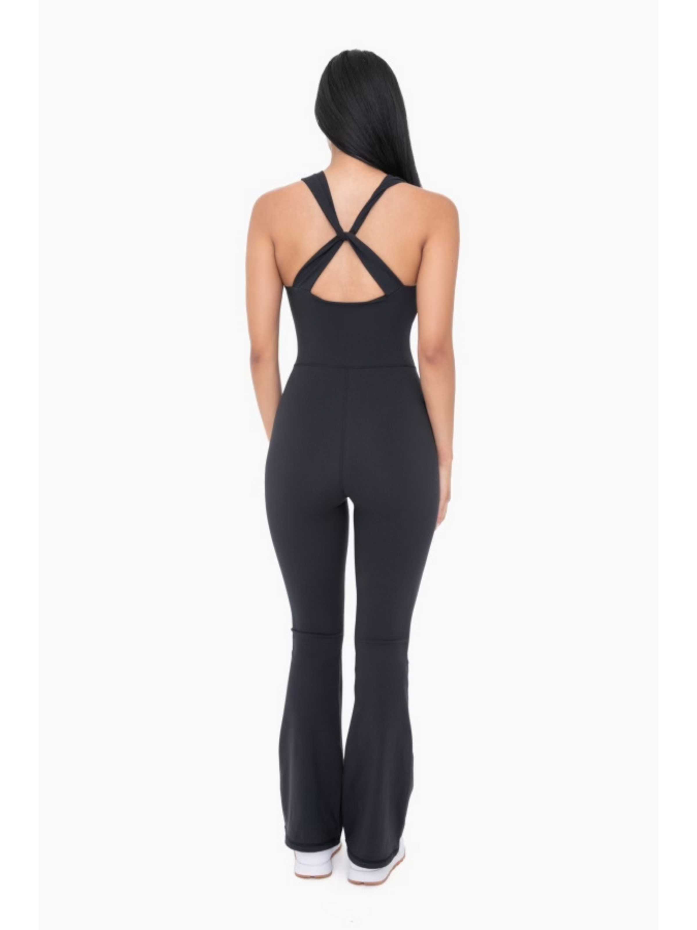 Cross Knot Back Flared Jumpsuit – Ruby and Jenna