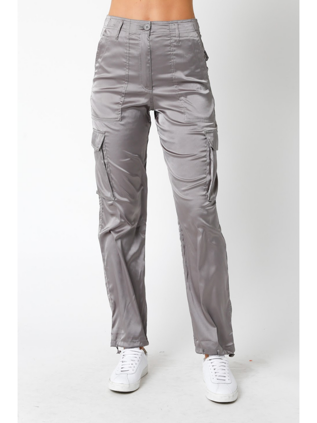 Ruby and Jenna Linen Cargo Pants Natural / L