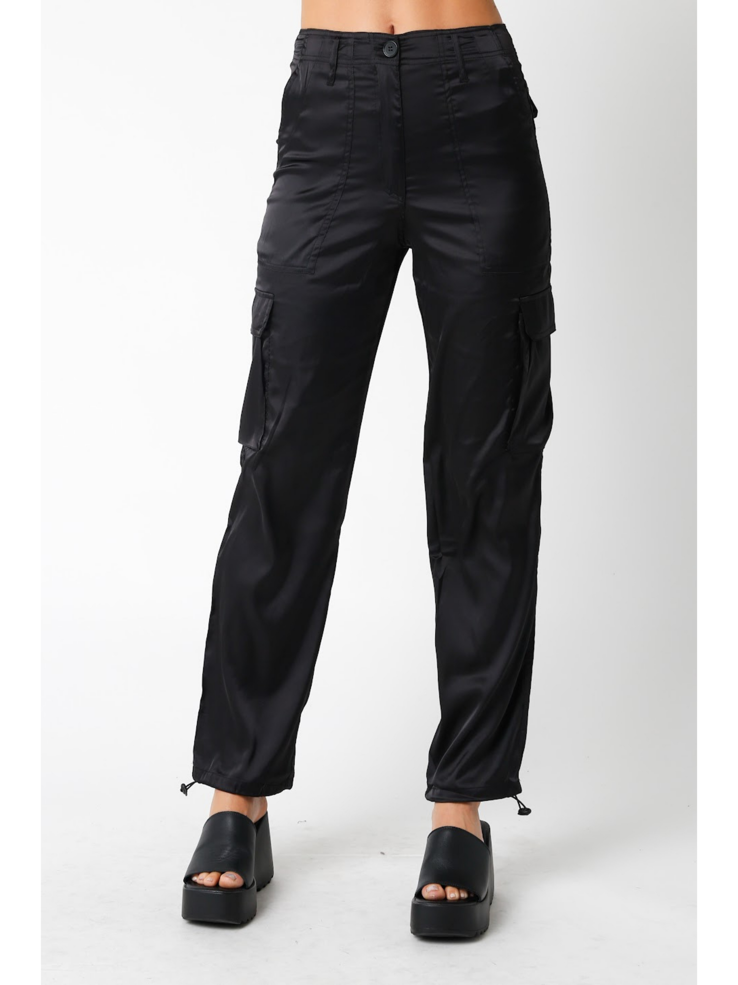 Ruby and Jenna Linen Cargo Pants Natural / L