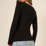 Boat Neck Long Sleeve