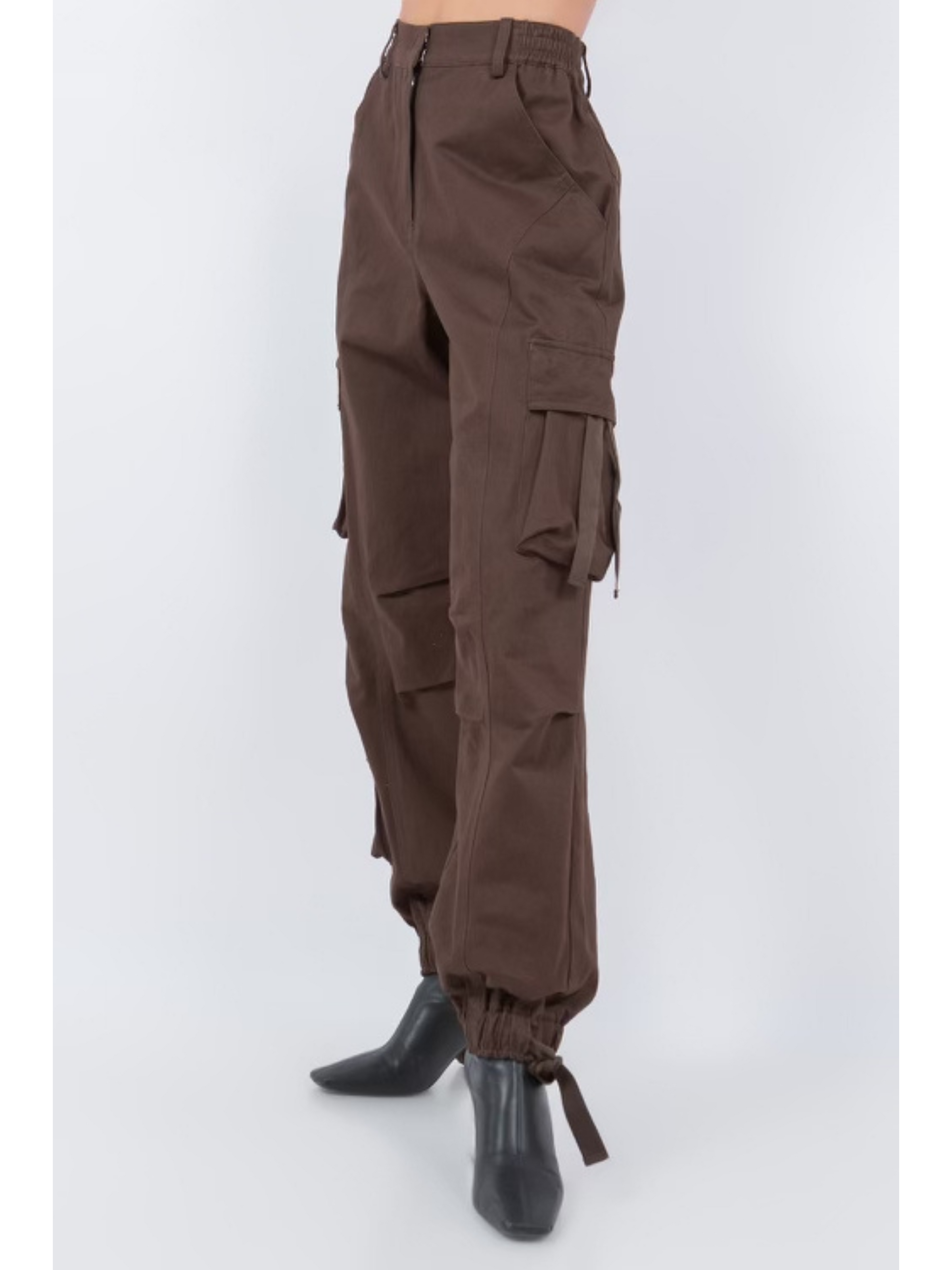 Ruby and Jenna Linen Cargo Pants Natural / L