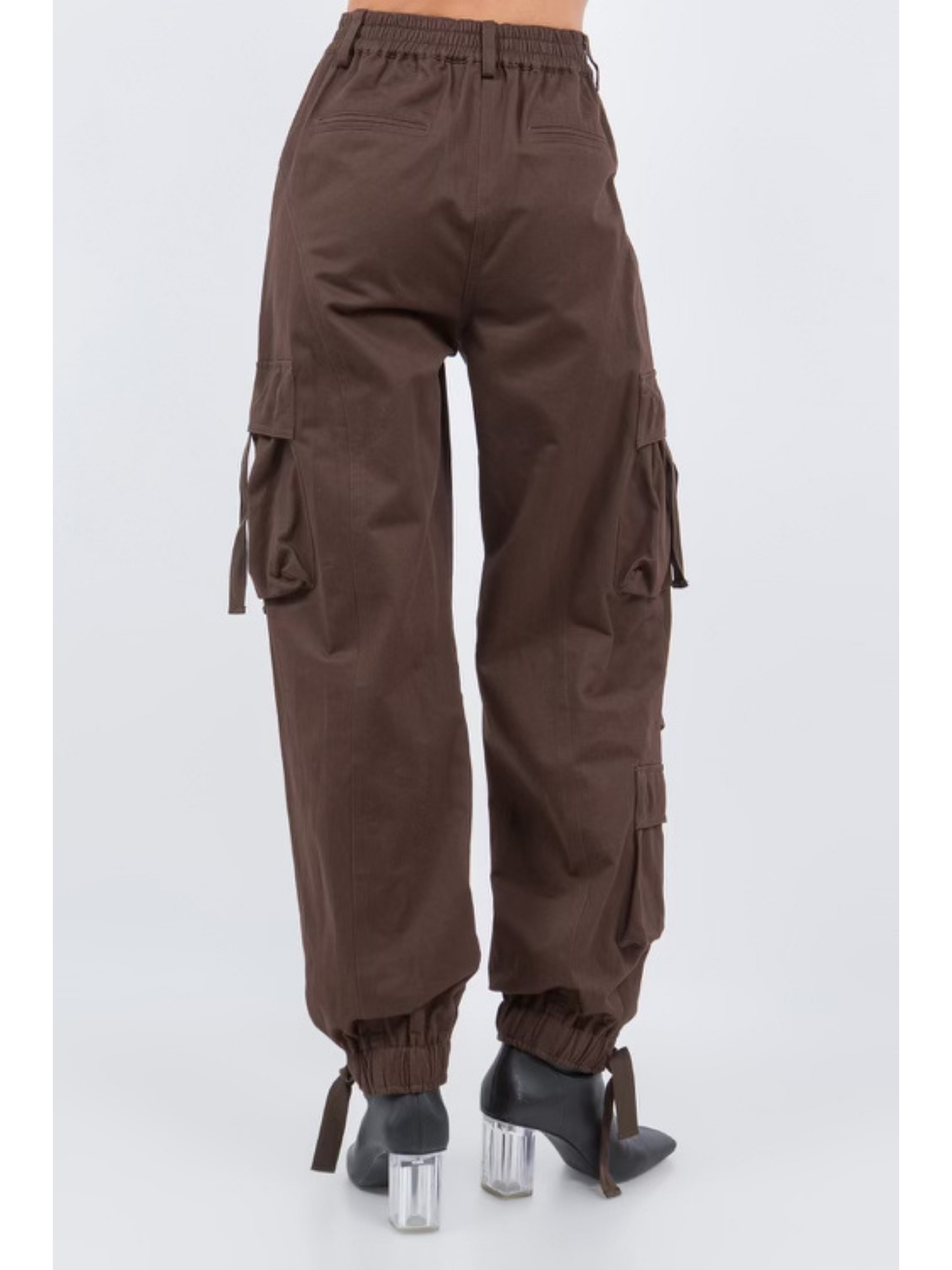 Ruby and Jenna Linen Cargo Pants Natural / L