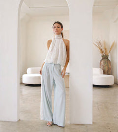 Embroidered Sleeveless Blouse