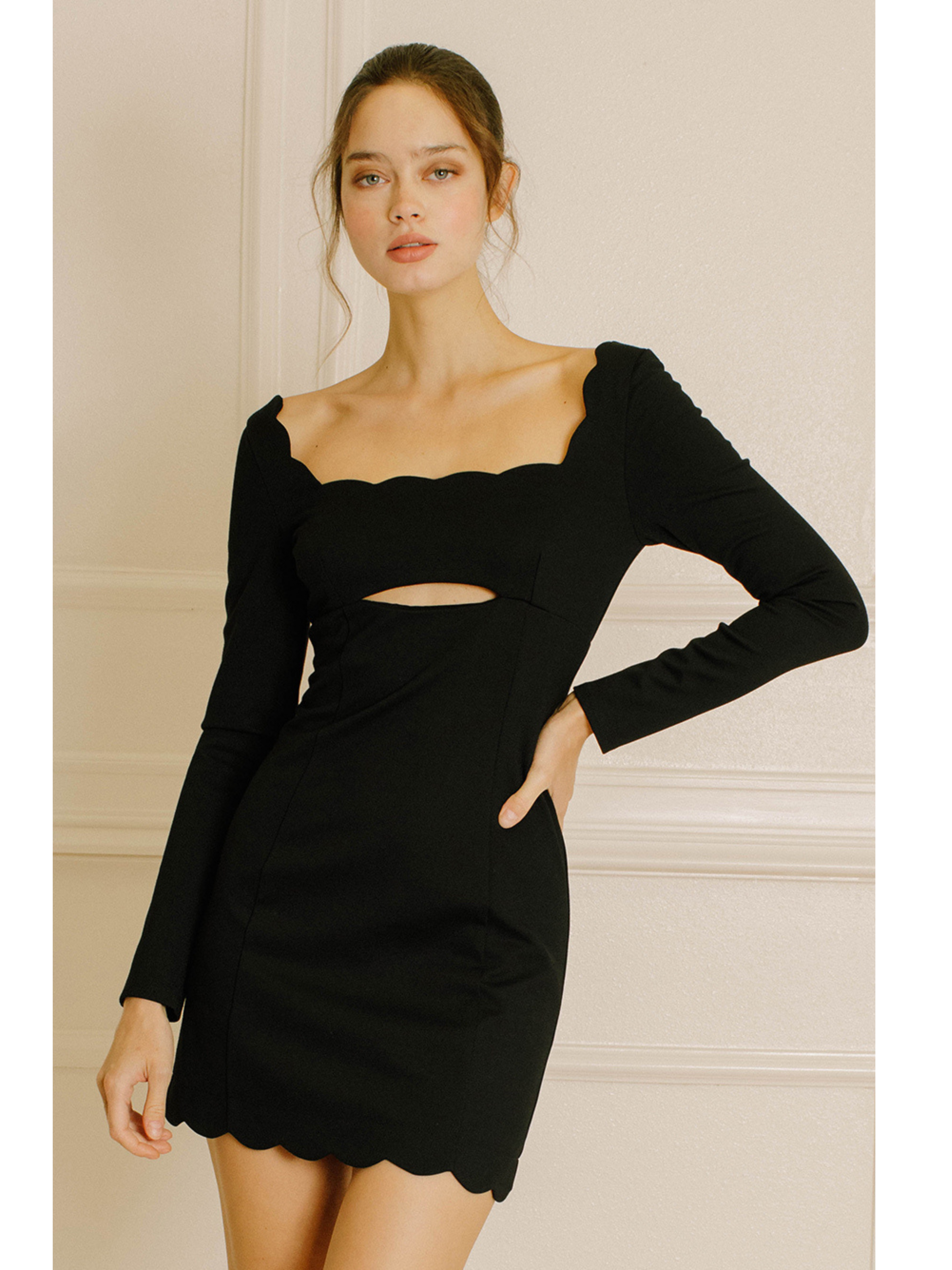 Long Sleeve Open Front Dress – Ruby and Jenna